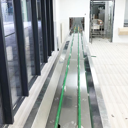 深圳仙田学校污蝶餐具输送线